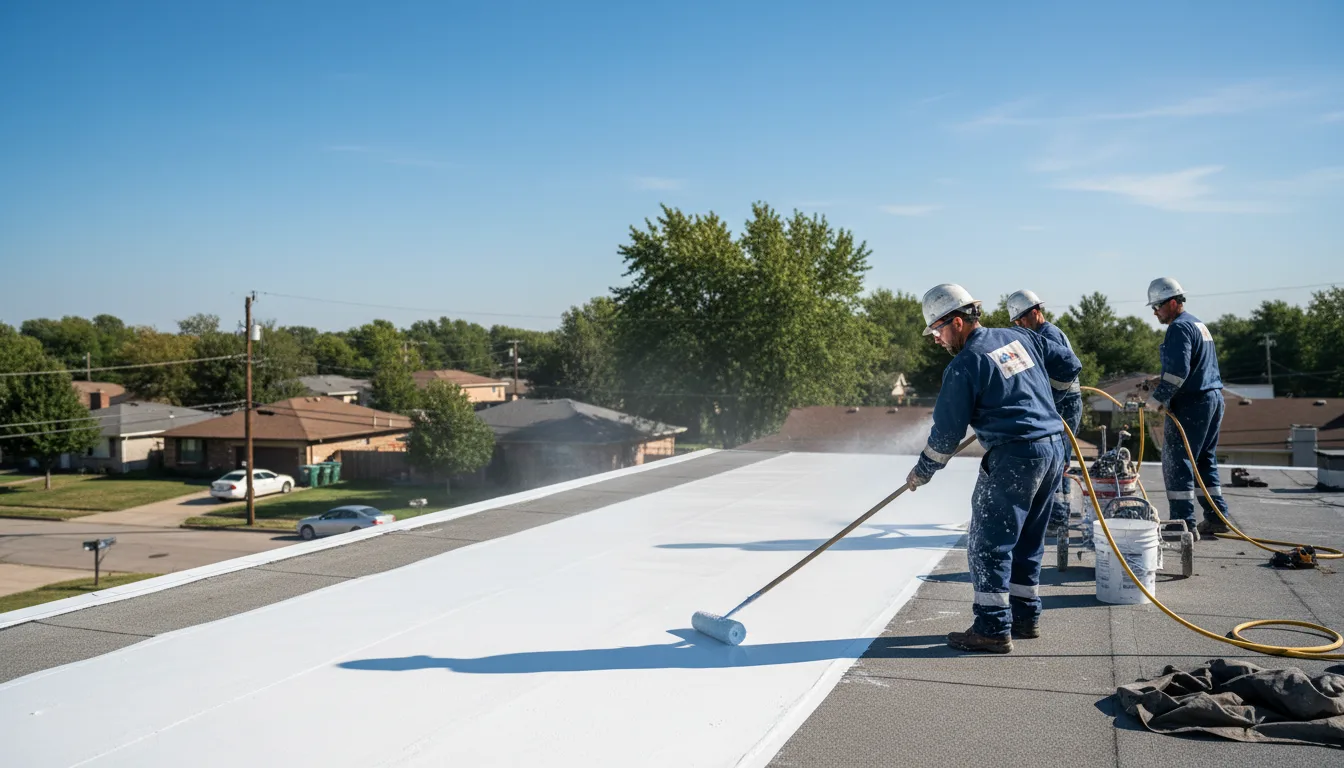 Commercial roof coating in Morrow, LA near me